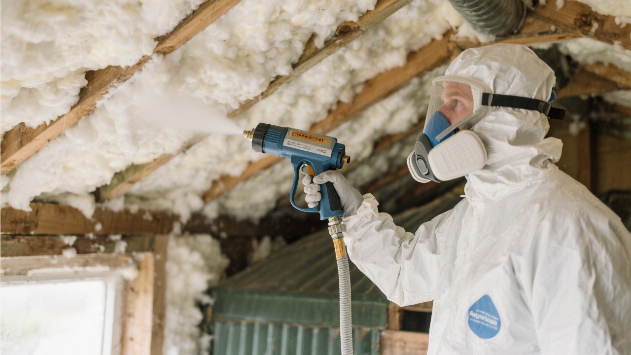 Spray Foam Worker