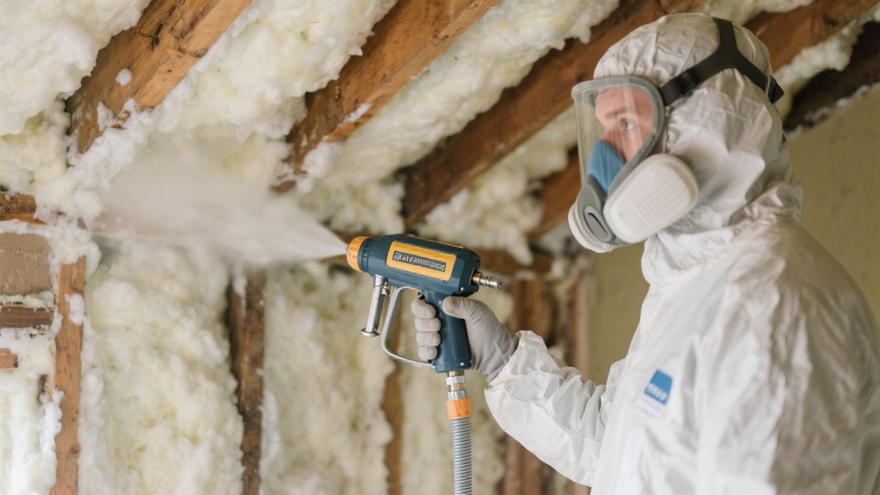 Spray Foam Worker