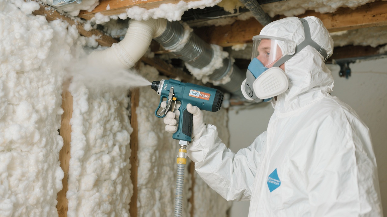 Spray Foam Worker