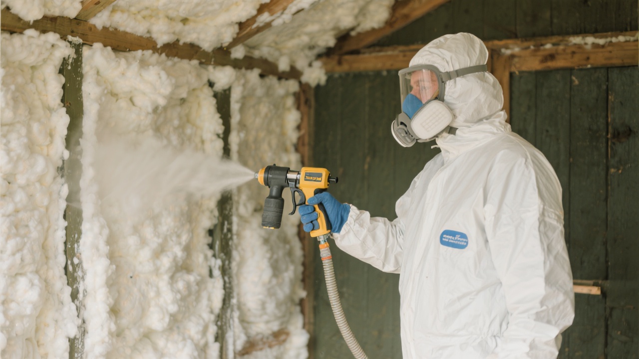 Spray Foam Worker