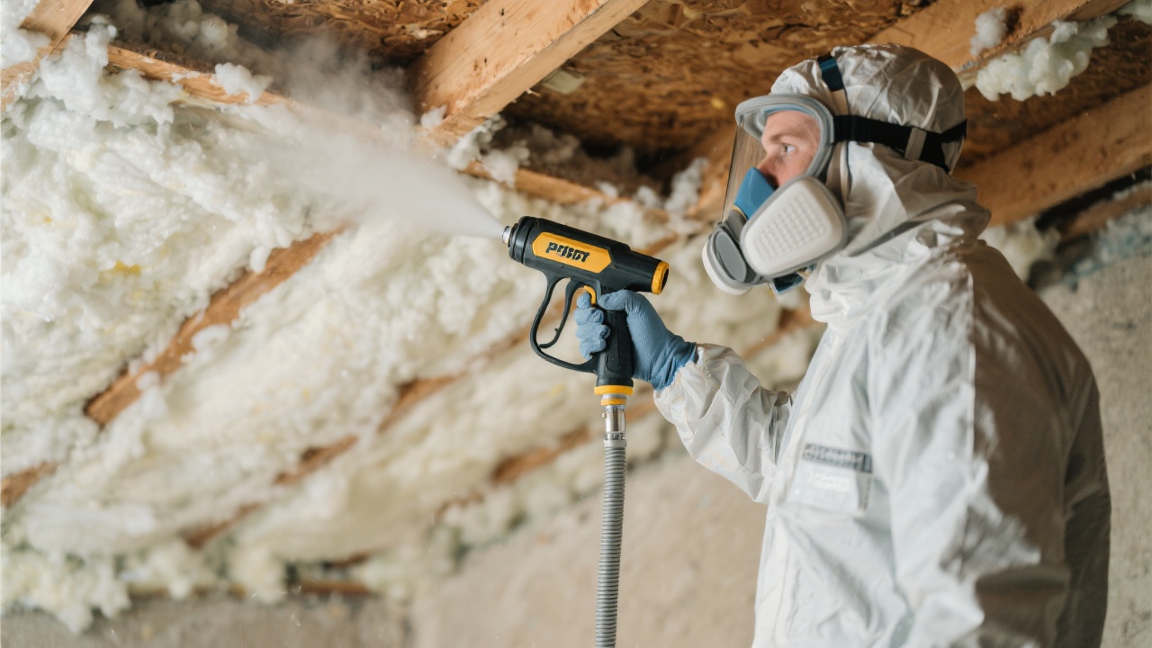 Spray Foam Worker