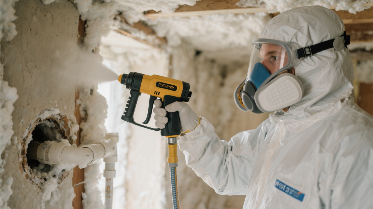 Spray Foam Worker